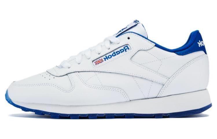 Buy Reebok Classic Leather 拼接復古 減震防滑耐磨透氣 低筒 跑步鞋 男女款 白色
