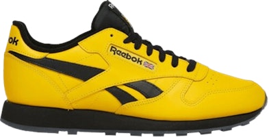 Reebok Classic Leather 'Toxic Yellow Black' FU9226 Reebok Classic Leather 'Toxic Yellow Black' FU9226