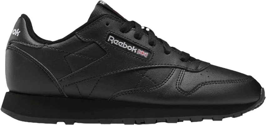 (Grade School) Reebok Classic Leather 'Triple Black' GZ6094 Buy (Grade School) Reebok Classic Leather 'Triple Black' GZ6094