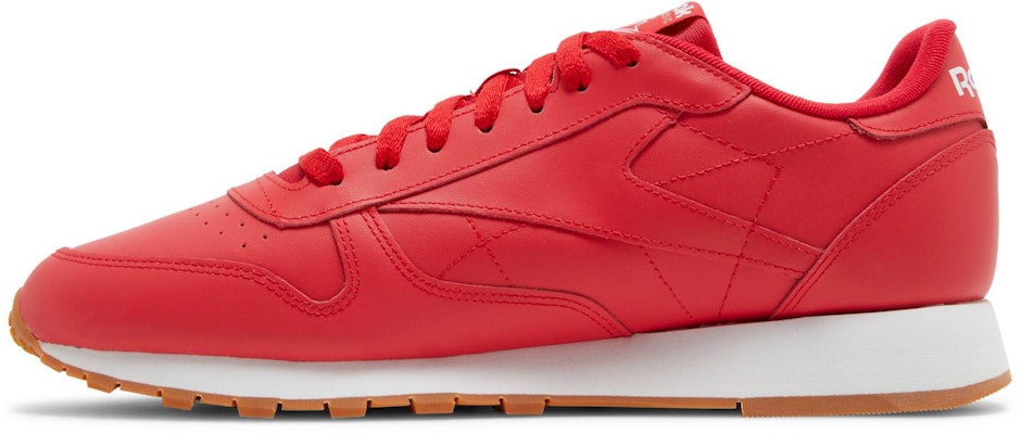 Reebok Classic Leather 'Vector Red Gum' Merah Gula-gula GY3601 Lookbook Reebok Classic Leather 'Vector Red Gum' Merah Gula-gula GY3601