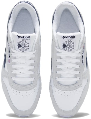 Reebok Classic Leather 'White Vector Navy' GX8750 Shop Reebok Classic Leather 'White Vector Navy' GX8750