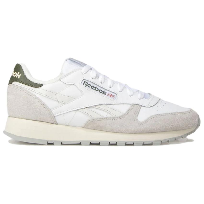 Order リーボック クラシックレザー 白/スティールフォグ (Rībokkukurassikkurezā Shiro/Sutīrufogu) 100033433