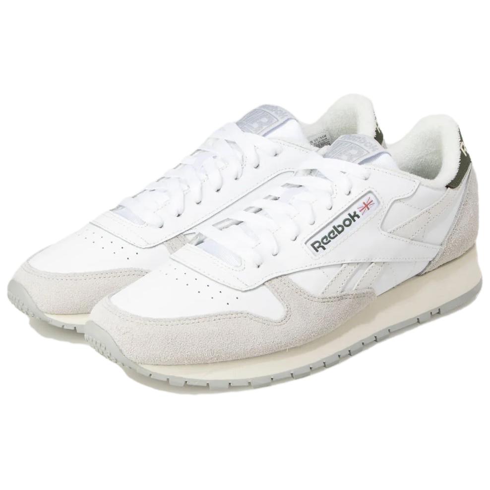 Shop リーボック クラシックレザー 白/スティールフォグ (Rībokkukurassikkurezā Shiro/Sutīrufogu) 100033433