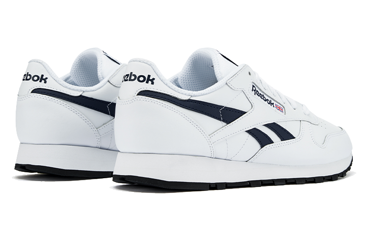 Shop Reebok Classic Leather 'Blanco Vector Azul Marino' 100033996