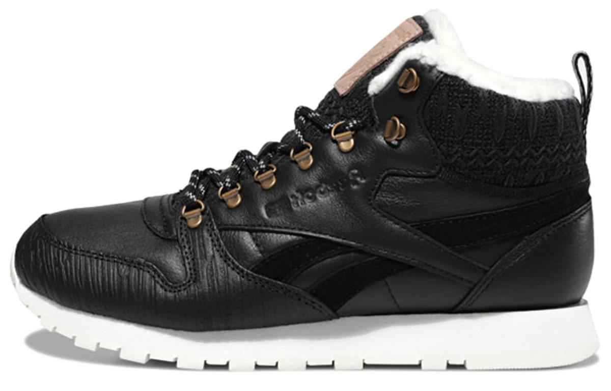 Reebok Classic Leather Arctic Boots 'Black Fleece-lined Running' FZ1207