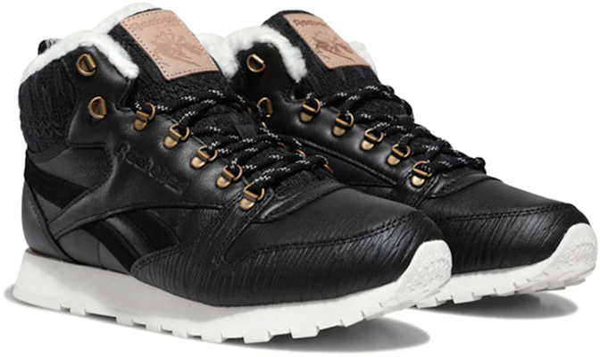 Reebok Classic Leather Arctic Boots 'Black Fleece-lined Running' FZ1207 Lookbook Reebok Classic Leather Arctic Boots 'Black Fleece-lined Running' FZ1207