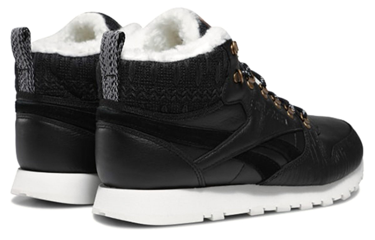 Shop Reebok Classic Leather Arctic Boots 'Black Fleece-lined Running' FZ1207