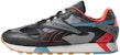 Reebok CL LTHR ATI 90S 'Black Gray Orange' DV6257