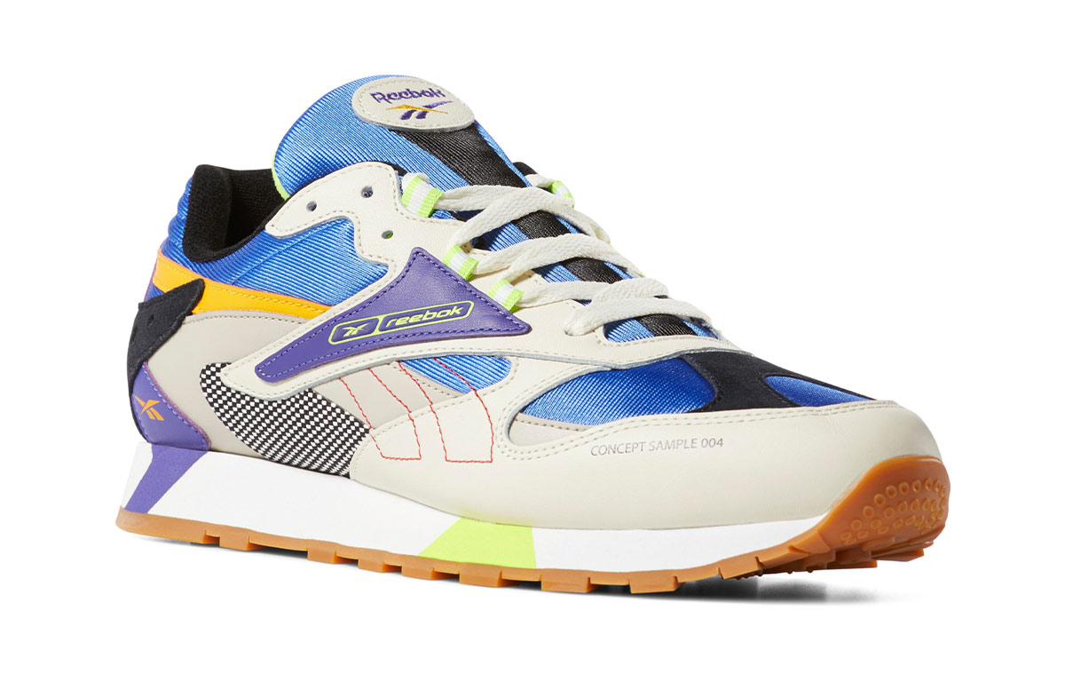 Lookbook Reebok Classic Leather ATI 90s ''Grau Blau Lila'' DV5374