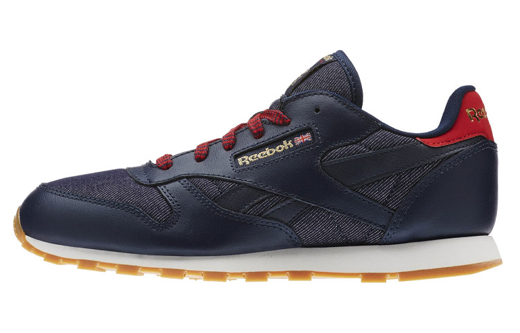 Reebok Classic Leather Dg Non-Slip Wear-Resistant Low Top Shoes/Sneakers Unisex Navy Blue AR2042