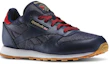 Lookbook Reebok Classic Leather Antidérapant Résistant Baskets Unisexe Bleu Marine AR2042