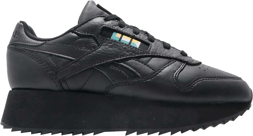 Reebok classic 2025 leather double black