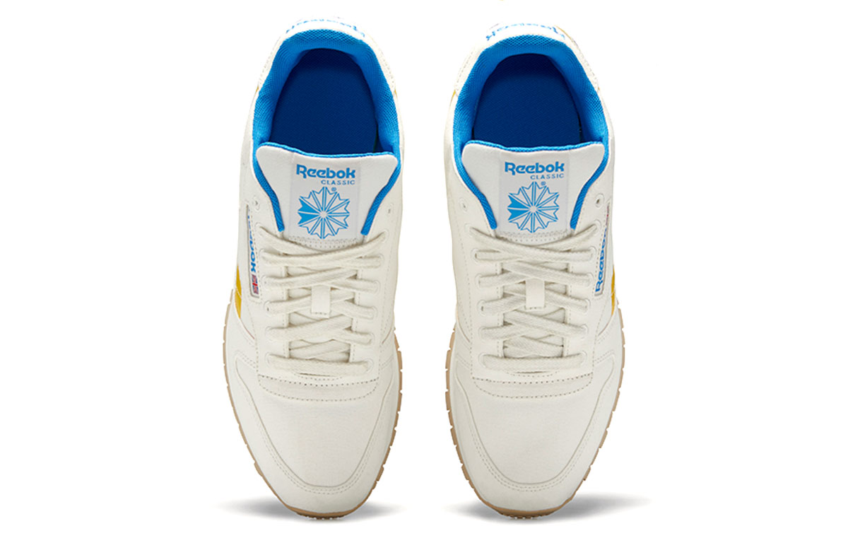 Shop リーボック クラシックレザー グロウ (チョーク/イエロー) S23721