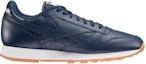Order Reebok Classic Leather Gum 'Navy' Lelaki Kasut Sneakers Retro Navy. AR1216