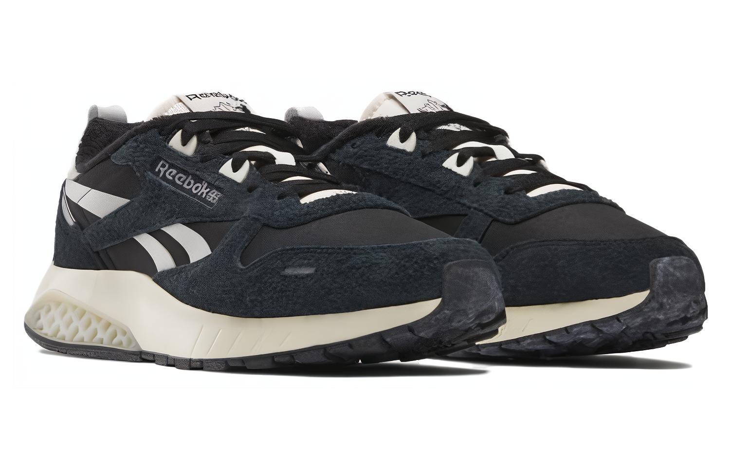 Order Reebok Classic Leather Hexalite 'Black Steely Fog' Hitam Abu-abu 100032780