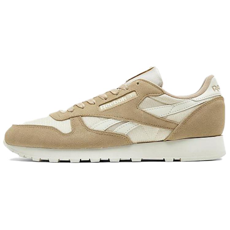 Reebok Classic Leather Low-Top Running Shoes Yellow Comfortable Fit IG0992