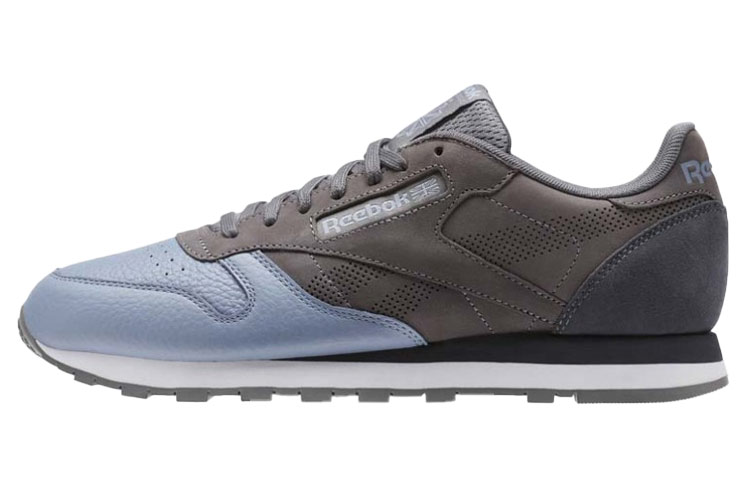 Buy Reebok Classic Leather 防滑耐磨 低筒運動鞋 灰藍
