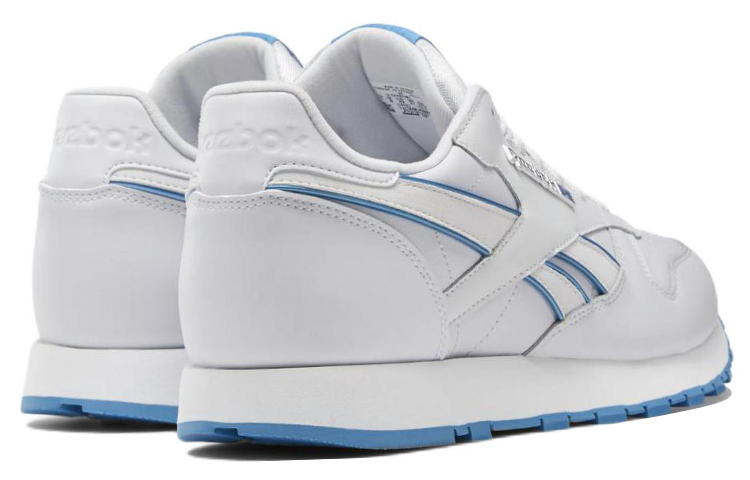 Shop Reebok经典低帮皮鞋“灰蓝” DV8627