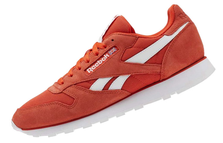 Lookbook Reebok 經典皮革 橘色 低筒跑步鞋