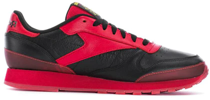 Order Reebok 經典皮革紅黑低幫運動鞋