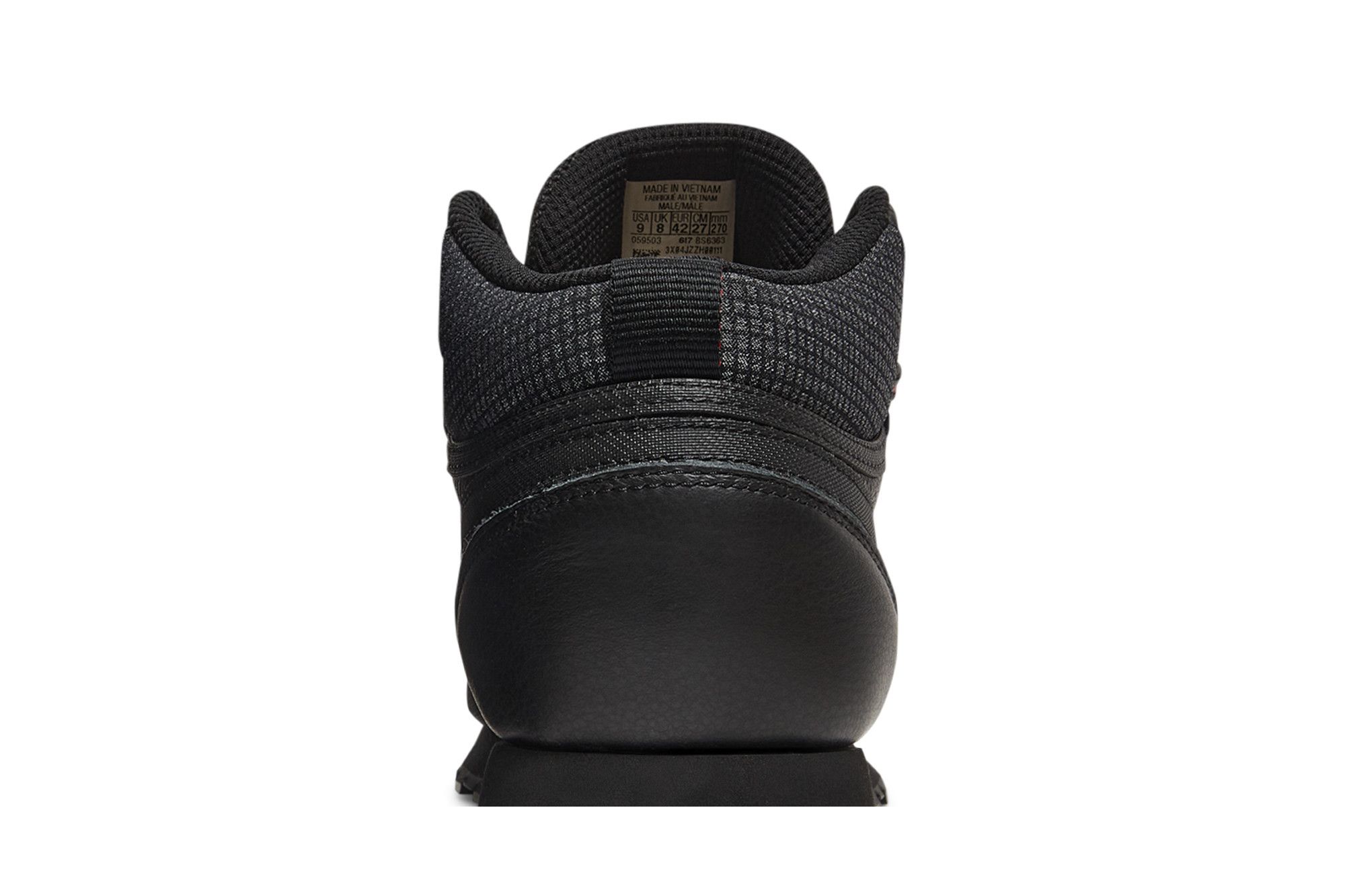 Sizing Reebok Classic Leather Mid 'Hitam' BS6363