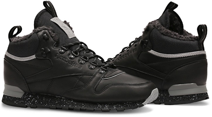 Reebok Classic Leather Mid Sherpa II 完美拆分 黑色 加絨 跑步鞋 Lookbook Reebok Classic Leather Mid Sherpa II 完美拆分 黑色 加絨 跑步鞋