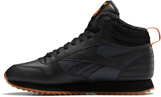 Reebok Classic Leather Mid Ripple 'Black' FV9309 Reebok Classic Leather Mid Ripple 'Black' FV9309