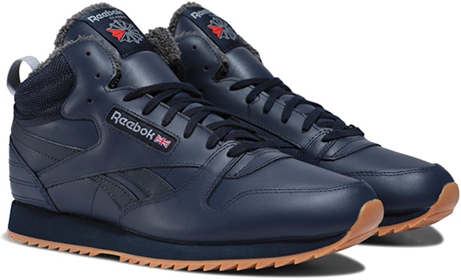 Reebok Classic Leather Mid Ripple 'Dark Blue' FZ1200 Lookbook Reebok Classic Leather Mid Ripple 'Dark Blue' FZ1200