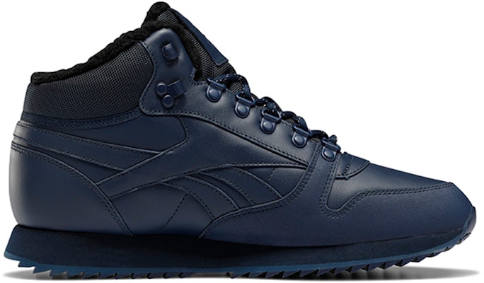 Reebok Classic Leather Mid Ripple 'Deep Blue Fleece' FU9130 Order Reebok Classic Leather Mid Ripple 'Deep Blue Fleece' FU9130