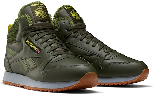 Reebok Classic Leather Mid Ripple 'Green Runner' FV9308 Lookbook Reebok Classic Leather Mid Ripple 'Green Runner' FV9308