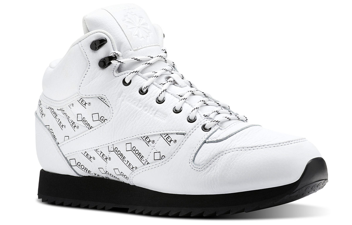 Reebok Classic Leather Mid Ripple Gtx Running Shoes White 圖 3