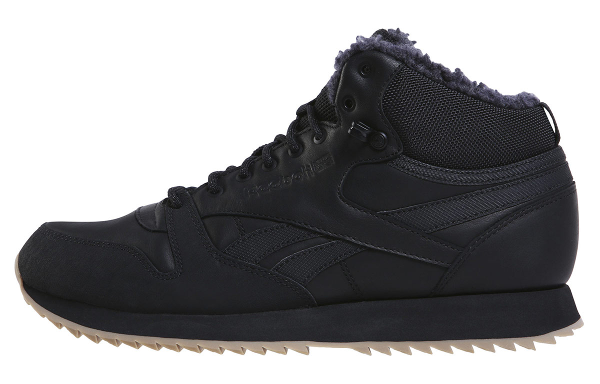 Buy リーボック CLレザー ミッド リップル MU ブラックフリース DV5108
