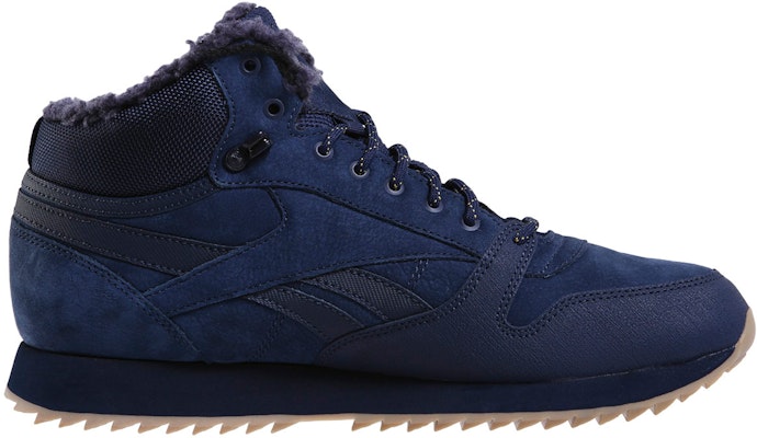 Reebok Cl Lthr Mid Ripple Sherpa Biru Tua Sepatu Lari DV5109 Order Reebok Cl Lthr Mid Ripple Sherpa Biru Tua Sepatu Lari DV5109