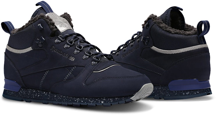 Reebok Classic Leather Mid Sherpa II 'Polar Navy' Fleece CN1883 Lookbook Reebok Classic Leather Mid Sherpa II 'Polar Navy' Fleece CN1883