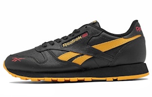 Reebok Classic Leather Mu 'Black Yellow' FW2266 Reebok Classic Leather Mu 'Black Yellow' FW2266