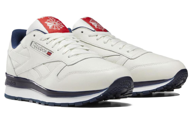 Lookbook Reebok Classic Leather 'Retro Zapatillas Beige Azul' DV8626