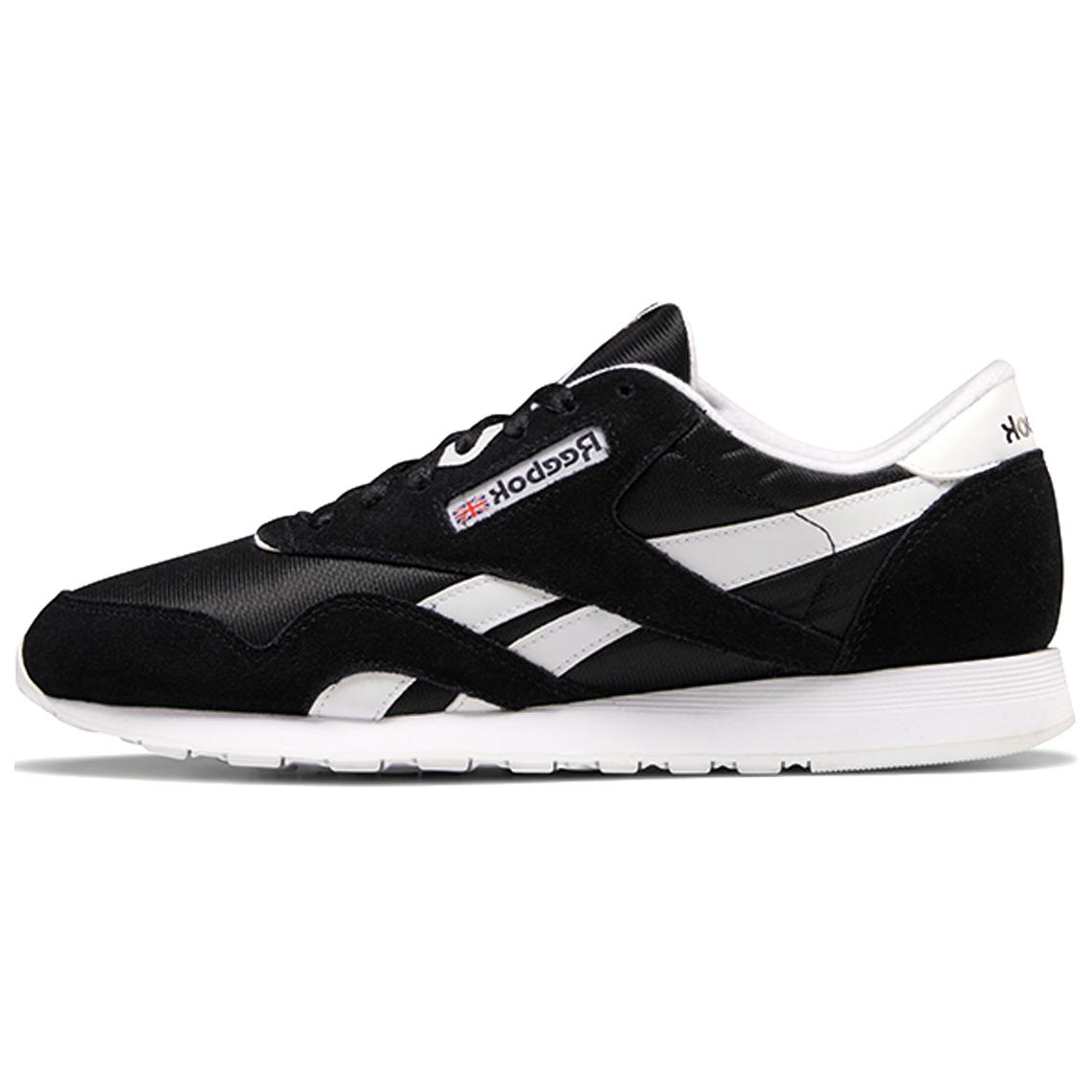 Buy 리복 클래식 레더 나일론 '블랙 화이트' 6604