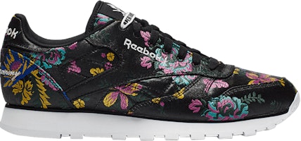 Reebok Classic Leather Opening Ceremony Floral Satin Black OC-CLASSIC-LTHR-BLK Reebok Classic Leather Opening Ceremony Floral Satin Black OC-CLASSIC-LTHR-BLK