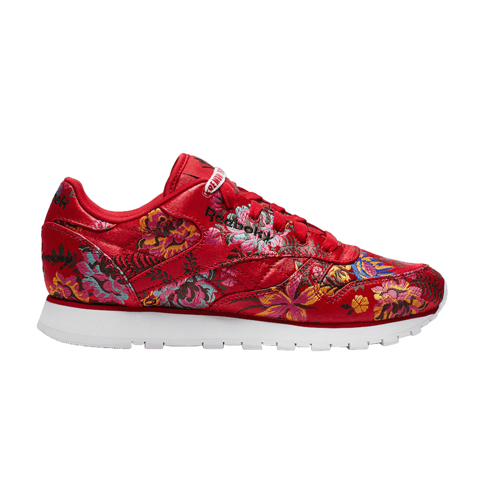 Reebok Classic Leather Opening Ceremony Floral Satin Red OC-CLASSIC-LTHR-RED