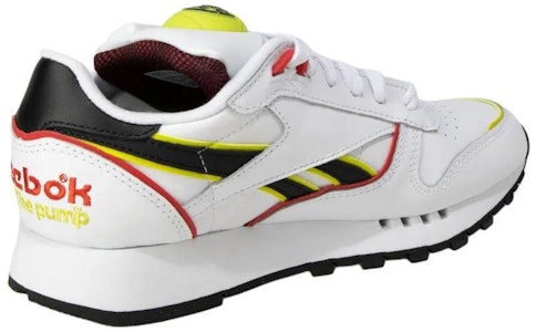 Reebok Classic Leather Pump 'Blanco Amarillo Ácido' GW4728 Shop Reebok Classic Leather Pump 'Blanco Amarillo Ácido' GW4728
