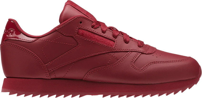 Reebok classic 2025 leather ripple red