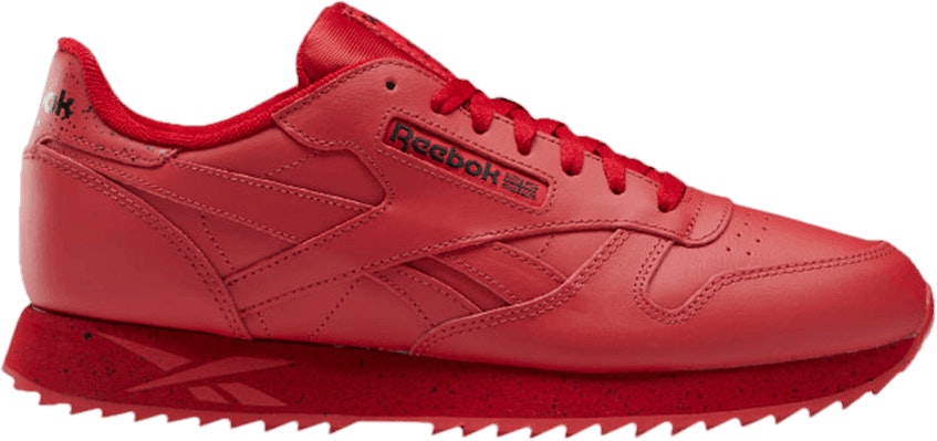 Reebok classic 2025 leather ripple red