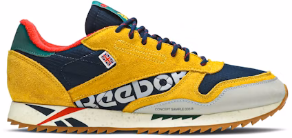Reebok Classic Leather Ripple Altered 'Yellow Navy' DV7194 Reebok Classic Leather Ripple Altered 'Yellow Navy' DV7194