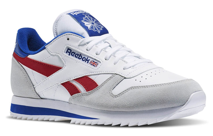 Lookbook Reebok Classic Leather Ripple Low BP ''Weiß Royal Rot'' AR2645