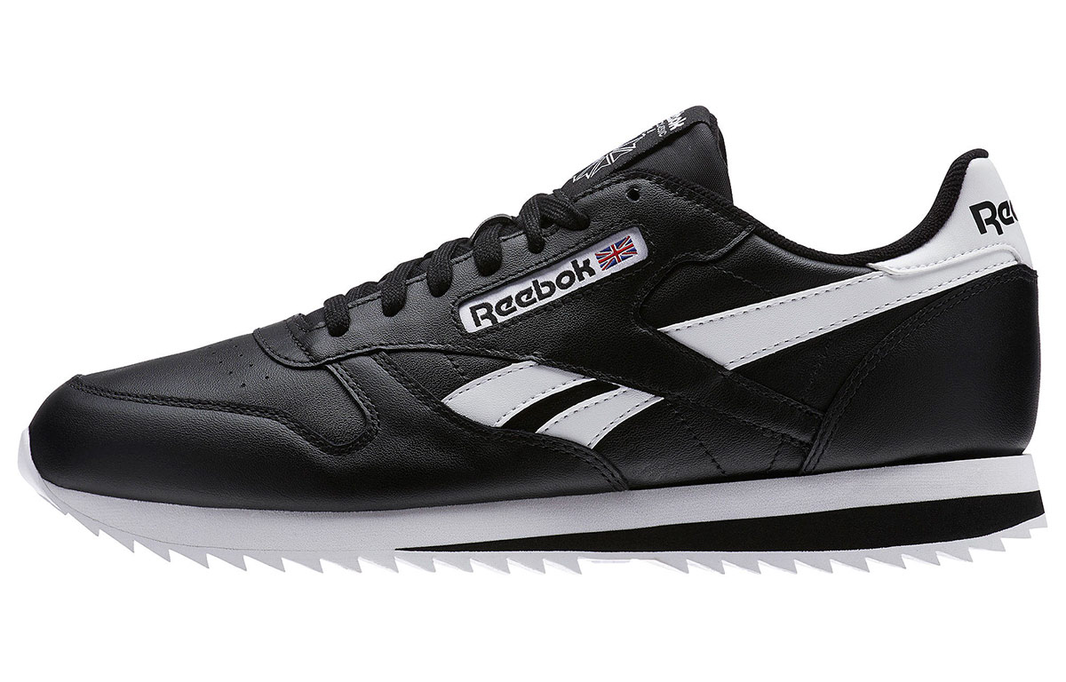 Reebok Classic Leather Ripple Low BP Running Shoes Black BS8298