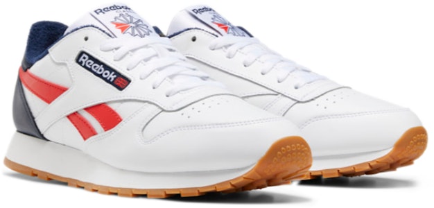 Reebok Classic Leather Sneakers 'Putih Hitam Merah' EF7827 Lookbook Reebok Classic Leather Sneakers 'Putih Hitam Merah' EF7827