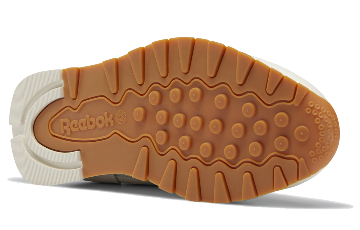 Shop Reebok Classic Leather Sepatu Kasual Olahraga 'Cream y' DV7171