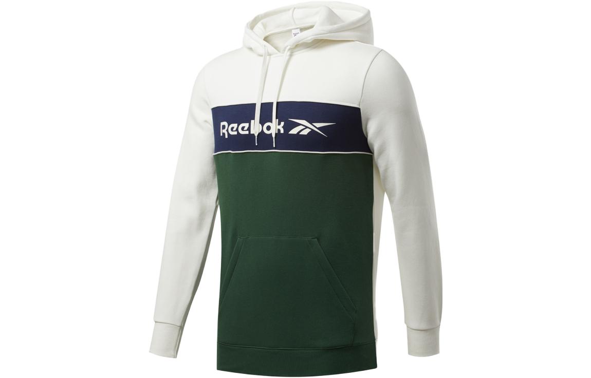 Reebok Classic Logo Green Colorblock Hoodie - Comfortable & Stylish GD0436