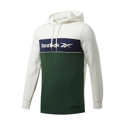 Reebok Classic Logo Green Colorblock Hoodie - Comfortable & Stylish GD0436