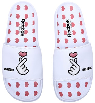 리복 클래식 러브 화이트 슬리퍼 (Reebok keullaesik leobeu hwaiteu seullipeo) EF8147 Shop 리복 클래식 러브 화이트 슬리퍼 (Reebok keullaesik leobeu hwaiteu seullipeo) EF8147